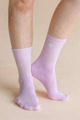 Adult Crew Socks in Thistle