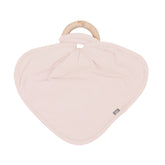 Lovey in Blush with Removable Wooden Teething Ring