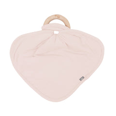Lovey in Blush with Removable Wooden Teething Ring
