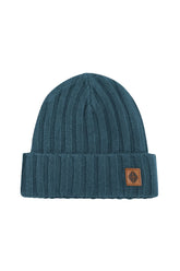 Chunky Knit Ribbed Beanie in Atlantic