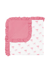 Ruffle Baby Blanket in Bow 0.5