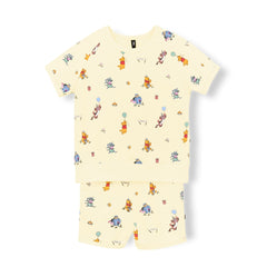 Short Sleeve Jogger Set in Winnie the Pooh Celebration
