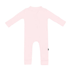 Ribbed Zipper Romper in Sakura