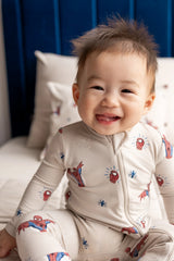 Zippered Romper in Spider-Man