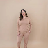 Women's Jogger Pajama Set in Latte