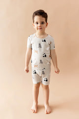 Short Sleeve Pajamas in Fluffy Cat