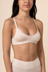 Women's V-Neck Bra in Blonde
