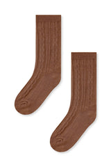 Knee High Socks in Latte