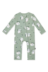 Zippered Romper in Koala