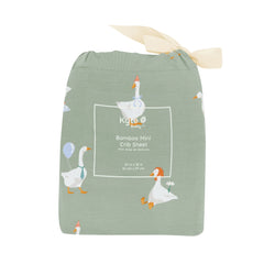 Mini Crib Sheet in Silly Goose