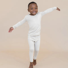 Long Sleeve Pajamas in Oat