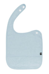 Terry Pocket Bib in Fog