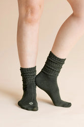 Adult Scrunch Socks in Fir