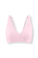 Women's Cross Front Bralette in Peony