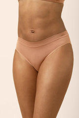 Women's Midi Brief in Latte