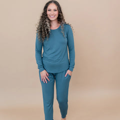 Women's Jogger Pajama Set in Atlantic