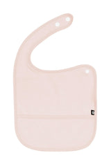 Terry Pocket Bib in Blush