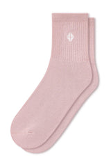 Adult Crew Socks in Blush