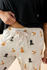 Women's Lounge Pants in Fluffy Dog