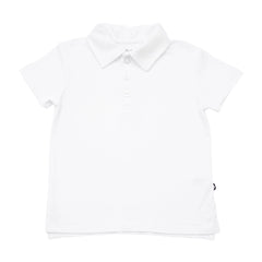 Toddler Short Sleeve Polo in Snow
