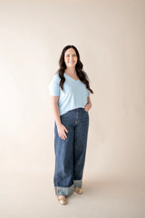 Women's Relaxed Fit V-Neck in Breeze