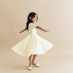 Twirl Dress in Gingham Chamomile
