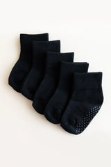 Quarter Socks Combo 5-Pack in Midnight