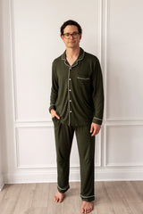 Men's Long Sleeve Pajama Set in Fir