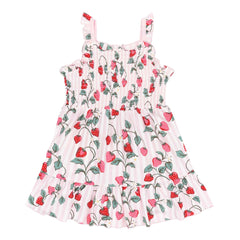 Smocked Dress in Strawberry Fields