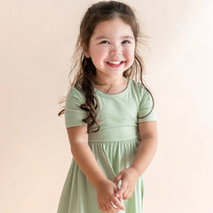 Twirl Dress in Basil