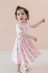 Twirl Dress in Sakura Ice Cream