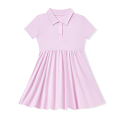 Polo Dress in Thistle