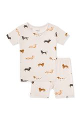 Short Sleeve Pajamas in Dachshund