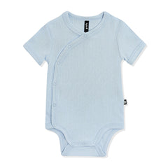 Pointelle Kimono Bodysuit in Breeze