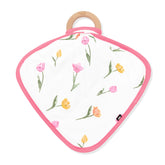 Lovey in Tulip with Removable Wooden Teething Ring