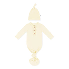 Knotted Gown with Hat Set in Chamomile