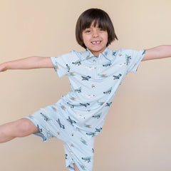 Toddler Short Sleeve Polo in Take Off