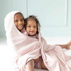 Toddler Hooded Bath Towel in Blush