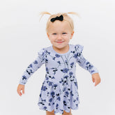Tiny Nylon Bow in Midnight