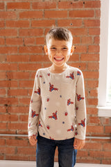 Long Sleeve Toddler Crew Neck Tee in Spider-Man