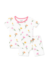 Short Sleeve Pajamas in Tulip