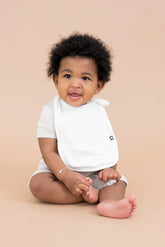 Terry Pocket Bib in Cloud