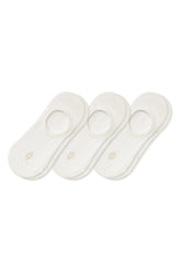 Women's No Show Socks 3-Pack in Cloud
