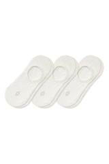 Women's No Show Socks 3-Pack in Cloud