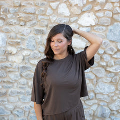 Women's Short Sleeve Tee in Espresso