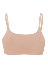Women's Scoop Neck Bralette in Chai