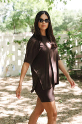 Women’s Biker Short Set in Espresso