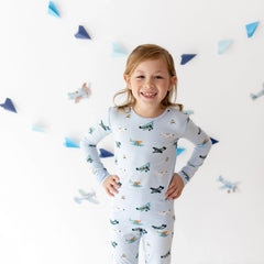 Long Sleeve Pajamas in Take Off
