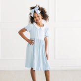 Peter Pan Collar Dress in Breeze
