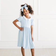 Peter Pan Collar Dress in Breeze